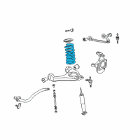 OEM GMC Sierra 1500 HD Coil Spring Diagram - 15032650