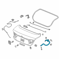 OEM 2022 Honda Accord HINGE, R- TRUNK Diagram - 68610-TVE-H00ZZ