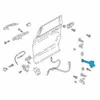 OEM 2018 Lincoln Navigator Door Check Diagram - JL1Z-7827204-A