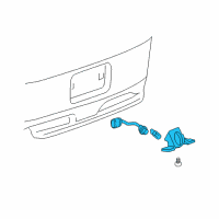 OEM 2007 Buick Lucerne License Lamp Diagram - 10382668