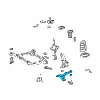 OEM 2000 Lexus ES300 Suspension Lower Control Arm Sub-Assembly Diagram - 48068-33031