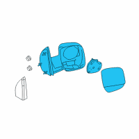 OEM 2008 Ford E-150 Mirror Assembly Diagram - 7C2Z-17683-AA