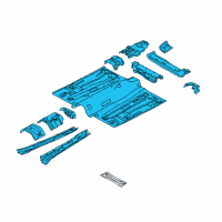 OEM 2014 Ford Focus Front Floor Pan Diagram - CV6Z-5811135-A