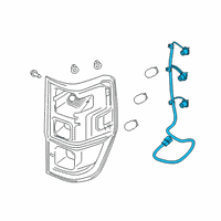 OEM Ford Ranger Socket & Wire Diagram - KB3Z-13410-C