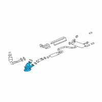 OEM 2009 Chevrolet Malibu Converter & Pipe Diagram - 15943289