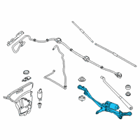 OEM 2018 BMW 640i xDrive Gran Turismo LINKAGE FOR WIPER SYSTEM WIT Diagram - 61-61-9-851-356