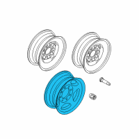 OEM 2008 Ford E-150 Wheel, Alloy Diagram - AC2Z-1007-A