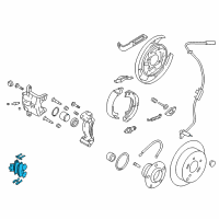 OEM 2013 Hyundai Tucson Rear Disc Brake Pad Kit Diagram - 58302-2SA00