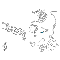 OEM Hyundai Spring-Shoe Return, Lower Diagram - 58255-1G300