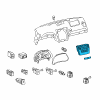 OEM 2008 Lexus IS250 Control & Panel Assy, Integration Diagram - 84010-53081