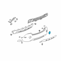 OEM 2013 Chevrolet Captiva Sport Reflector Diagram - 96673825