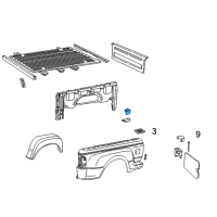 OEM Side Panel Bracket Diagram - F37Z-83200L53-A