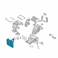 OEM Hyundai Evaporator Core Assembly Diagram - 97139-B1000