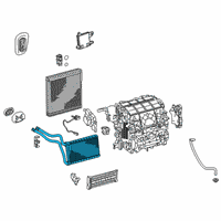 OEM 2021 Toyota Prius AWD-e Heater Core Diagram - 87107-47080