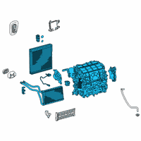 OEM 2022 Toyota Corolla AC & Heater Assembly Diagram - 87050-12871