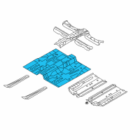 OEM 2013 Hyundai Sonata Panel Assembly-Center Floor Diagram - 65110-4R000