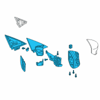 OEM 2019 Acura ILX Set Passenger Side Diagram - 76208-TV9-A12