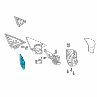 OEM 2016 Acura ILX Mirror, Passenger Side (Heated) Diagram - 76203-TV9-A11