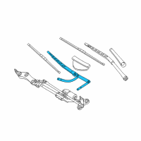 OEM 2004 BMW 525i WIPER ARM RIGHT Diagram - 61-61-9-449-958