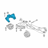 OEM 2017 BMW 440i xDrive Gran Coupe Left Engine Supporting Bracket Diagram - 22-11-6-859-019