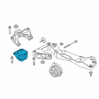 OEM 2020 BMW 440i xDrive Gran Coupe Engine Mount Right Diagram - 22-11-6-861-406
