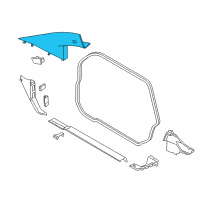 OEM 2021 BMW i3s Cover, Column A Left Diagram - 51-43-7-275-667