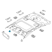 OEM Hyundai Retainer-Sunvisor Diagram - 85235-4D300-TX