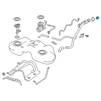 OEM 2020 Infiniti QX50 Filler Cap Assembly Diagram - 17251-5NA0A