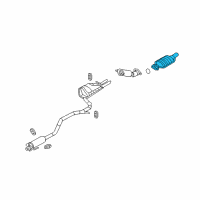 OEM Ford Fusion Catalytic Converter Diagram - 6E5Z-5E212-CA