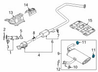 OEM 2022 Hyundai Elantra Hanger Diagram - 28780-AA900