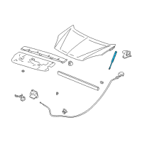 OEM Buick Rendezvous Strut, Hood Diagram - 10354217