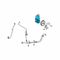 OEM 2006 Chrysler PT Cruiser Power Steering Pump Diagram - 5273760AC