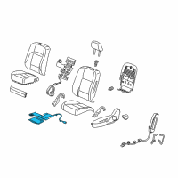 OEM Acura ZDX Heater, Right Front Seat Cushion Diagram - 81134-SZN-A01