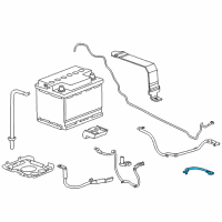 OEM Cadillac ELR Negative Cable Diagram - 23186420