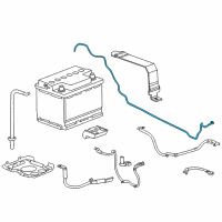 OEM 2011 Chevrolet Volt Positive Cable Diagram - 25977256