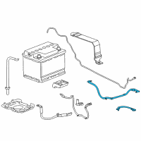 OEM Cadillac ELR Positive Cable Diagram - 23167048