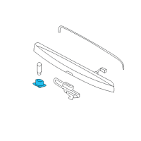 OEM Ford Expedition License Lamp Diagram - FL1Z-13550-B