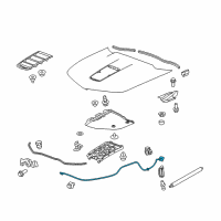 OEM 2013 Chevrolet Camaro Release Cable Diagram - 20959350