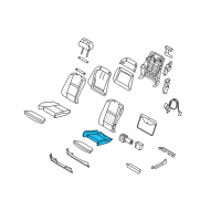 OEM 2012 BMW X6 Padded Section, Comfort Seat Diagram - 52-10-7-292-790