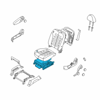 OEM 2012 Kia Sedona Cushion Assembly(W/O Track Diagram - 881004D223AGU