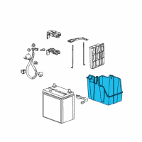 OEM 2013 Honda CR-Z Box, Battery Diagram - 31521-TF0-900