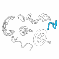 OEM 2017 Chevrolet Camaro Brake Hose Diagram - 84237976