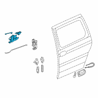 OEM 2001 Oldsmobile Silhouette Lock Diagram - 25780728