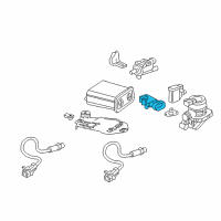 OEM 2003 Chevrolet Trailblazer EXT Manifold Absolute Pressure Sensor Sensor Diagram - 12614970