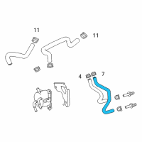 OEM 2015 Lexus ES350 Hose, Oil Cooler Inlet Diagram - 32941-33150