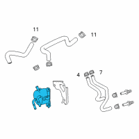 OEM 2015 Lexus ES350 Cooler, Transmission Diagram - 33493-33040