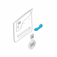 OEM Nissan Frontier Rear Door Armrest Diagram - 80940-9Z701