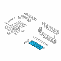 OEM BMW X5 Trunk Floor Diagram - 41-12-7-174-380