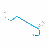 OEM Ford Edge Stabilizer Bar Diagram - 7T4Z-5A772-A