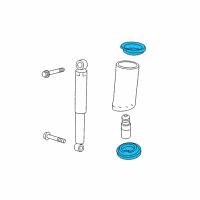 OEM 2006 Saturn Vue Insulator, Rear Spring Upper Diagram - 10370972